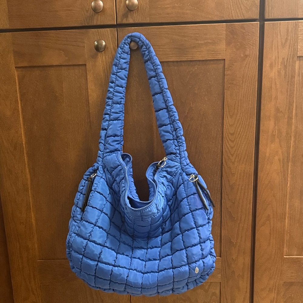 FP Movement by Free People Quilted Blue Shoulder Bag